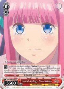 Honest Apology, Nino Nakano - 5HY/W83-E081 - U - The Quintessential Quintuplets - Picture 1 of 1