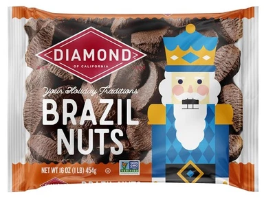 Diamond of California In-Shell Brazil Nuts, 16.0 oz Bag