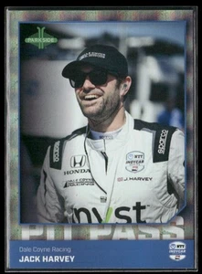 2025 Parkside IndyCar Collection #PP-JH Jack Harvey Pit Pass Sparkle Foil - Imagen 1 de 2