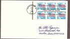 US SC #2285Ac Flag And Clouds FDC.Booklet O pane Of 6. Uncacheted.