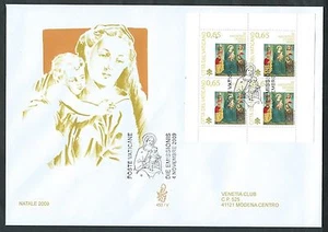 2009 VATICANO FDC VENETIA 453 LIBRETTO NATALE NO TIMBRO ARRIVO - BV21 - Picture 1 of 1
