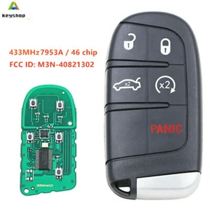 5 Buttons Smart Remote Key Fob for Dodge/Jeep/Chrysler 2015 2016 2017 433MHz - Imagen 1 de 6