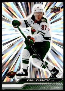 2023-24 UPPER DECK OUTBURST SILVER KIRILL KAPRIZOV ROOKIE MINNESOTA WILD #88