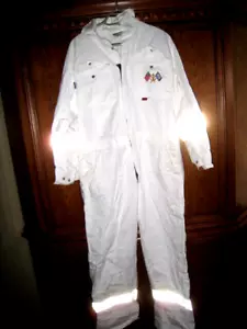 Tuta bianca USN ARC utility militare SAF TECH taglia Large 42-44 usata in ottime condizioni made USA - Foto 1 di 8