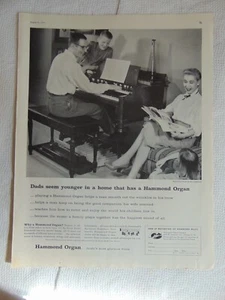 1957 HAMMOND ORGAN Dads Seem Younger  vintage print ad - Picture 1 of 1
