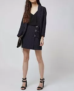 Neu mit Etikett Topshop Petite Nadelstreifen-Blazer, schwarz, EUR 38, $ 100 - Bild 1 von 4