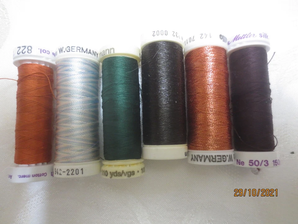 Sulky Variegated Thread 30 Wt. Blendables 6 Spools 100% Cotton Greens. - Image 1 of 1