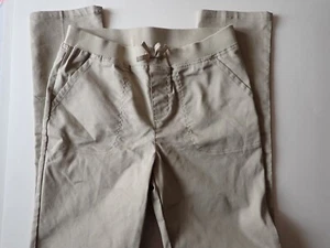Girls French Toast Size 16 Skinny Leg Khaki Pull On Pants Light Beige with bow - Picture 1 of 11