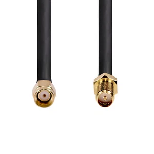 3m WLAN Antennenkabel / Verlängerung, RP-SMA Stecker auf Buchse, Outdoor - Afbeelding 1 van 3