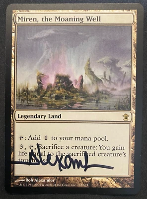 Miren, the Moaning Well - MTG - Saviors of Kamigawa - Signed by Rob Alexander - Image 1 of 2