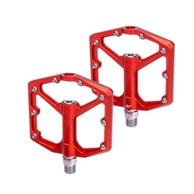 Pedales para bicicletas Rodamientos lisos Pedales anchos planos de ciclismo Pedales para bicicleta de montaña Foto 1 de 4