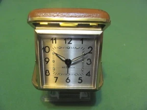 Reloj despertador de viaje de cuerda manual vintage WESTCLOX - Imagen 1 de 5