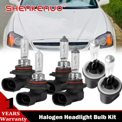For Chevrolet Epica 2004 3400K Halogen Headlamp Hi&Low Beam Fog Light Bulbs Kit - Image 1 of 4