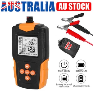 Digital Car Battery Tester Charging Test Analyzer Tool 12V/24V 3Ah-200Ah AGM EFB - Picture 1 of 12