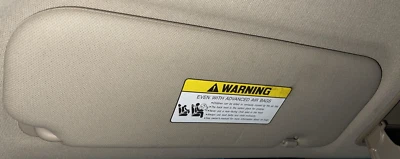 14 15 16 HYUNDAI ELANTRA OE Sun Visor Left for SEDANCOUPE NO SUN TAN VYF - Imagem 1 de 2