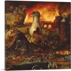 ARTCANVAS Hell Canvas Art Print por Hieronymus Bosch - Imagen 1 de 11