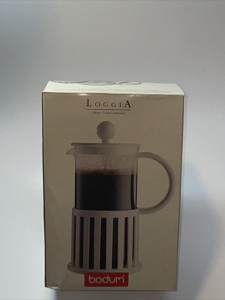 Bodum Loggia 8 Cup French Coffee Press Carsten Jorgensen Design Model 1568 White Photo Related