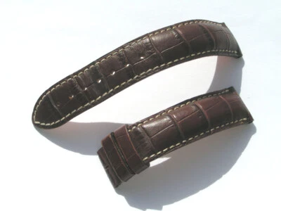 Correa de reloj Longines 19mm 19/18 80/120 cuero marrón marrón L682101358 I507 Foto 1 de 4