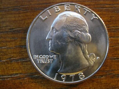 1978 D Washington Quarter Dollar Ch/Gem BU!  - Image 1 of 2
