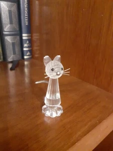 ✅💯SWAROVSKI ORIGINALE MEMORIES Gatto Cat MINIATURA D'epoca Da Collezione - Foto 1 di 5