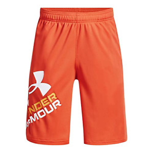 New Under Armour Boys' Prototype 2.0 Logo Shorts Size S- Orange - MSRP:$20.00