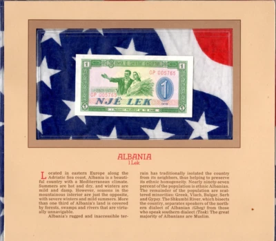 Most Treasured Banknotes Albania P 40 1976 1 Lek UNC Low GP 005765 - Image 1 of 3