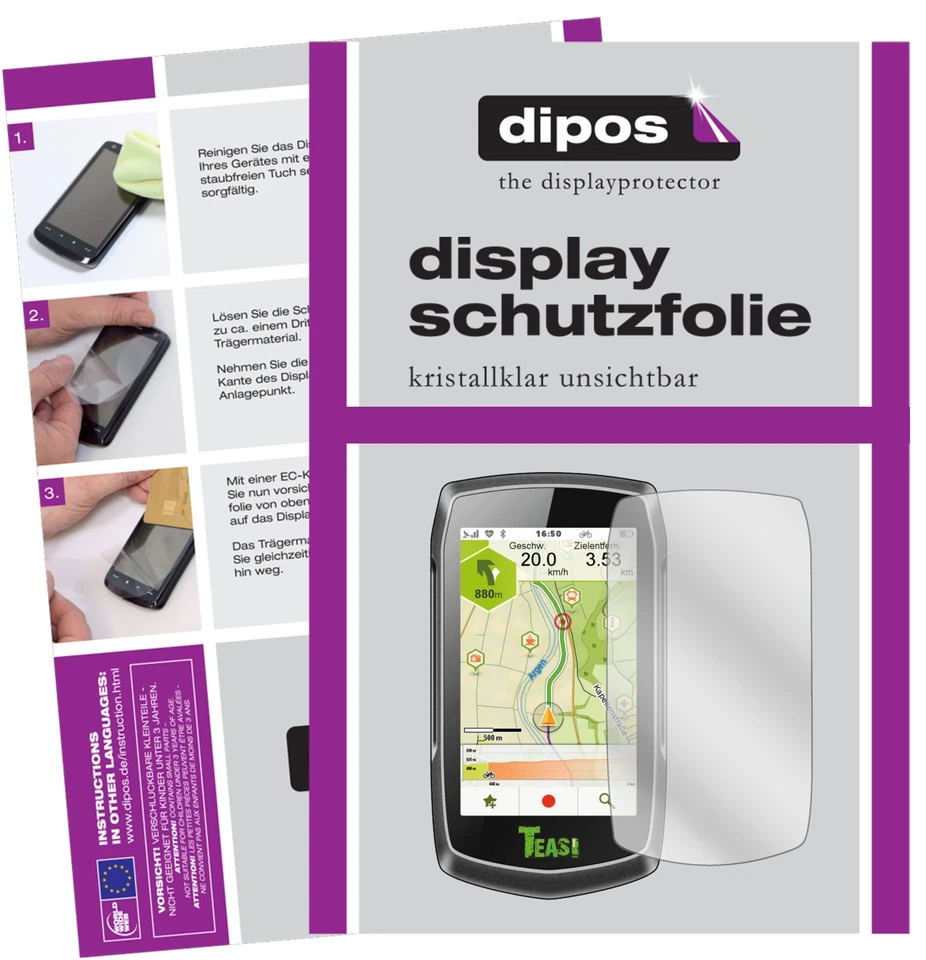 3x Pantalla para Teasi One 3 eXtend Protector de protectores transparente dipos - Imagen 1 de 4