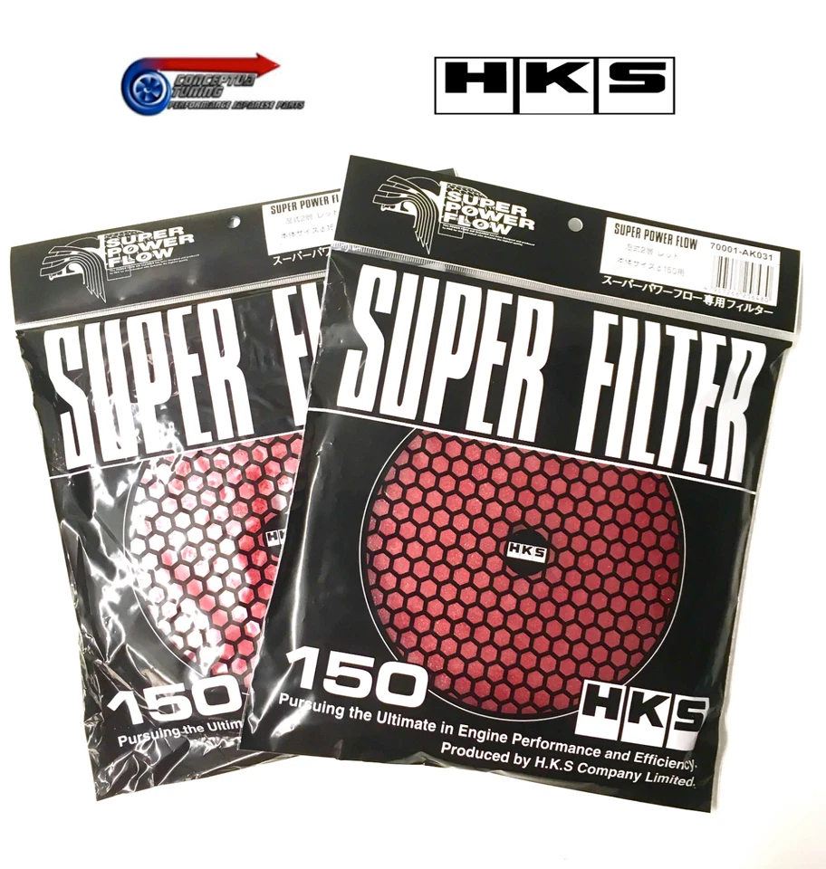 Par HKS 150mm Filtro de Aire Elementos Rojo - Para R33 Skyline GTR RB26DETT - Imagen 1 de 1