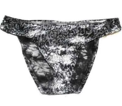 Parte inferior de bikini hipster Lucky Brand L113629 negra humo indómito talla grande Foto 1 de 2