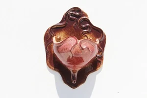 Jarrón de bolsillo estilo Art Deco de cerámica portuguesa vintage de los años 90 - Imagen 1 de 12