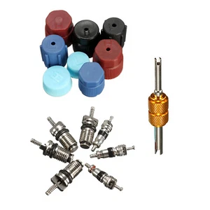 Universal A/C System Cap & Valve Cores Santech Rapid Seal Kit Air Conditioning - Picture 1 of 8