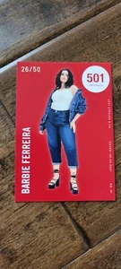 2021 LEVIS 501 ORIGINALS PROMO CARD BARBIE FERREIRA RED PARALLEL 26/50 NO. 1 - Picture 1 of 2