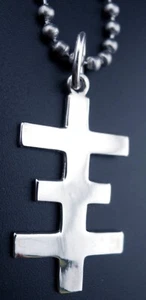 Psychic TV Necklace Sterling Silver Pendant Stainless Chain Throbbing Gristle - Picture 1 of 14