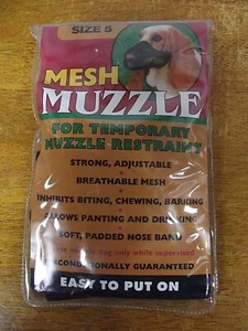 NEW Dog Muzzle Air Mesh Breathable Drinkable Anti-Biting Anti-Barking Licking - Picture 1 of 3