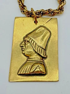 De Colección ALVA Museo Réplicas Retrato de Hombre Grueso Colgante Collar Declaración - Imagen 1 de 12