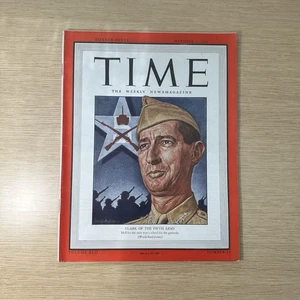 Time Magazine CLARK OF THE FIFTH ARMY OCTOBER 4, 1943 NUMBER 14 - Picture 1 of 7