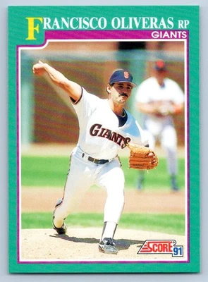 1991 Score Francisco Oliveras #635 San Francisco Giants - Image 1 of 2