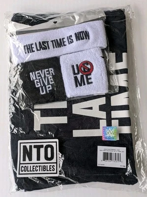 Auténtico conjunto de toallas y banda deportiva WWE John Cena Farewell Tour NYC New York City Foto 1 de 3