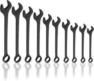 03129A Jumbo Combination Wrench Set, 10-Piece Open-End Wrench Set, SAE Sizes ... - Picture 1 of 7