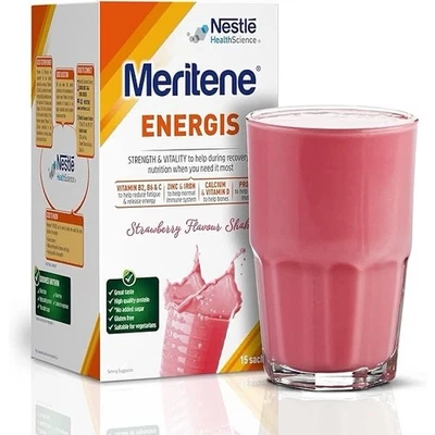 NESTLÉ Nestle Meritene Energis Protein Energy Shake 15 Sachets Box