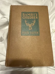Bambi's Children Felix Salten 1939 hardcover Illustrated Erna Pinner (ll) - Picture 1 of 12