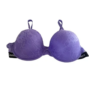 Juicy Couture Women's Bra Purple Lace Size 42D - Picture 1 of 5
