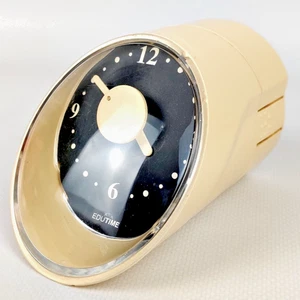 Vintage Quarz Küchenuhr 70er 80er Tubeform Beige – Edutime Design Wecker - Bild 1 von 10