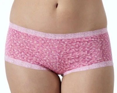 Panty corto MAIDENFORM Fabulous Fit clásico con ribete de encaje rosa para mujer S 5 M 6 XL 8 Foto 1 de 4