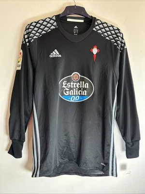 CELTA VIGO Adidas 2017-2018 Goalkeeper Football Shirt - Size Small - Image 1 of 4