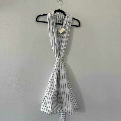 Mini Vestido MONICA NERA Soho Blanco Gris Rayas Talla Pequeña Foto 1 de 4