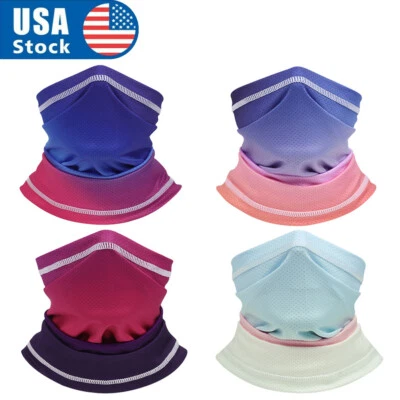 Breathable Neck Gaiter UV Protection Half Face Mask Windproof Colorful Bandana - Image 1 of 4