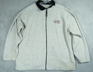 Beijing Olympics 2008 Adult XL Team USA Gray Fleece Zippered Jacket - Picture 1 of 7
