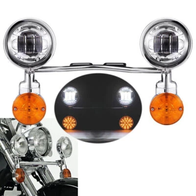 Set Passing Fog Turn Signals Light Bar for Honda VTX 1800 TYPE C R S N F T RETRO - Изображение 1 из 4