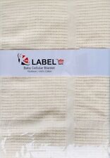 100% Cotton Baby Cellular Blanket Crib Pram Cot Bed 70x90cm - Economy Multi Pack